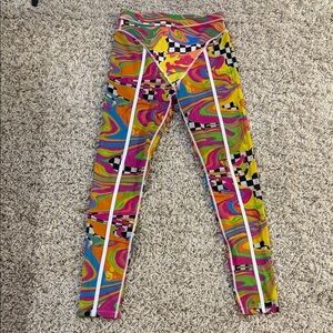 Peloton Swirl Pattern Leggings - Multicolor size medium